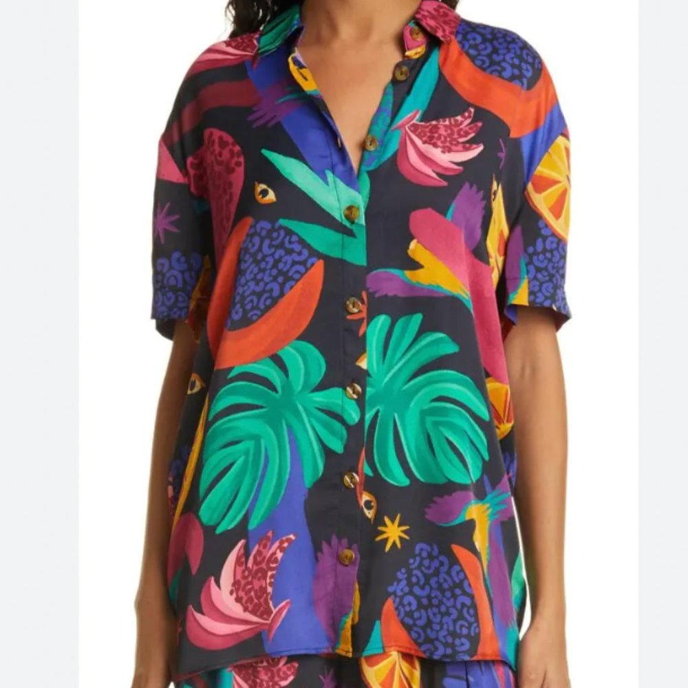 FARM Rio Mystic Jungle Short Sleeve Uni Shirt Tropical